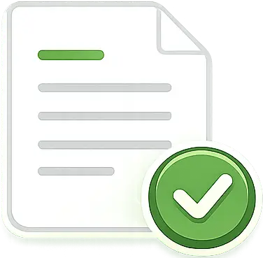Notarized document delivered by email after the session