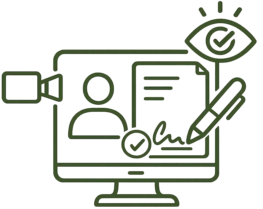 Digital notarization and secure identity verification process